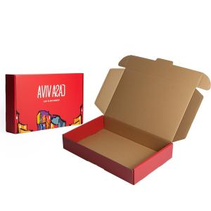 Wholesale Small Cardboard Boxes Custom Offset Printing Red Cardboard Gift Box For Clothing from china suppliers