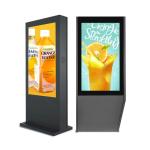 Waterproof Floor Standing LCD Digital Signage 3840×2160 Resolution
