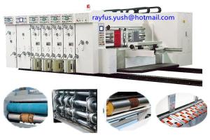 Wholesale 1 ~ 5 Colors Printing Flexo Printer Slotter Die Cutter Vibrator Stacker Lead Edge Feeder from china suppliers