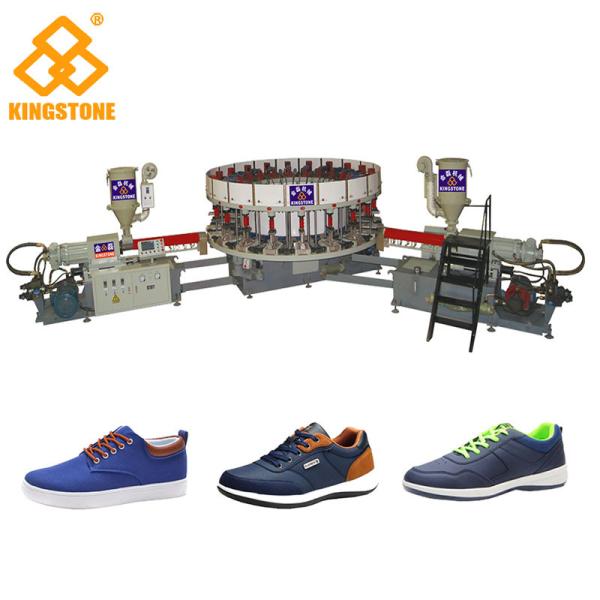 Single / Double Color Soles PVC Shoes Making Machine For Sneaker Outsoles Winter