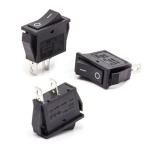 KCD3 Single Pole Black 2 Position On Off Rocker Switch