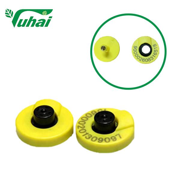 Electronic Cattle Pig Cow Goat Tracking Ear Tags TPU Round For Farm Animal