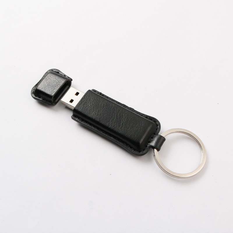 Customizable Leather Flash Drive With 10mb/S Writing Speed