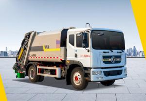 China Dongfeng 13-square compressed garbage truck dump truck rear-drive Diesel 4 × 2 manual transmission on sale