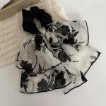 Hair-Band Scrunchies 1 Piece Camellia Flowers Design One Size