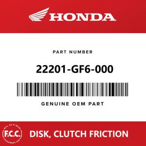 Wholesale FCC Genuine Clutch Plate Lining for Honda TMX 155, TMX 125 ALPHA, 22201-GF6-000 from china suppliers