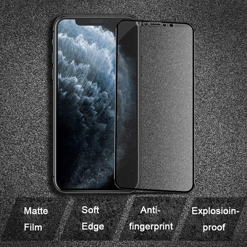 Anti Scratch Mobile Phone Screen Protector Flexible Full Cover 9D Pet Matte Ceramic
