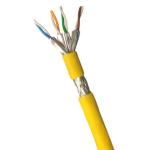 CAT7 SFTP 23AWG Yellow LSZH IEC60332-1 600MHz Ethernet Cable 1000FT