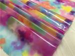 Color Clouds Design Printed TPU Leather 0.15mm - 0.20mm For Kids Coats