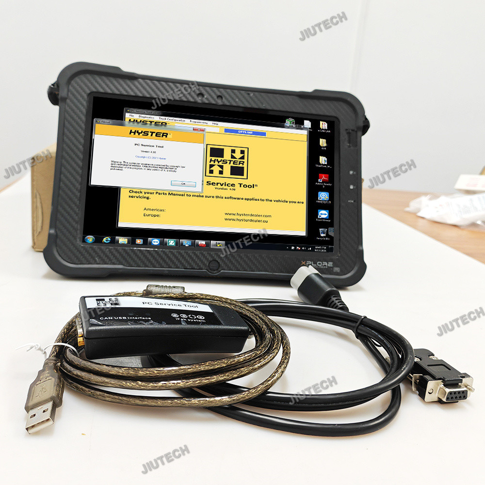 For Hyster Yale Forklift Truck Diagnostic Scanner Ifak CAN USB interface Diagnostic-Tool+ Xplore Tablet