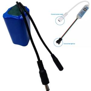 Wholesale Custom Battery Pack 18650 7.4V 7000mAh Battery and LED strip controller from china suppliers