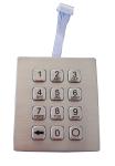 12 keys dot matrix Dynamic IP67 waterproof outdoor metal keypad for industrial