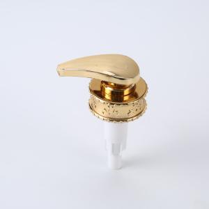 Wholesale 4 cc/T Cosmetic Lotion Pump Shampoo Bottle Aluminum Gold Dispenser Pump from china suppliers