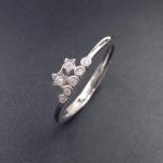 Four Layers Design Silver Pearl Ring Pure 925 Vintage Jewelry For Bigger Finger