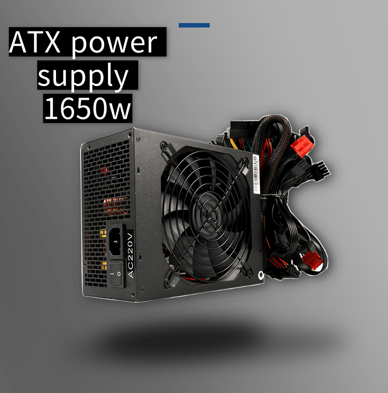 High quality ATX 1650w psu Machine rig coin power supply for GPU ready to ship 90 plus gold