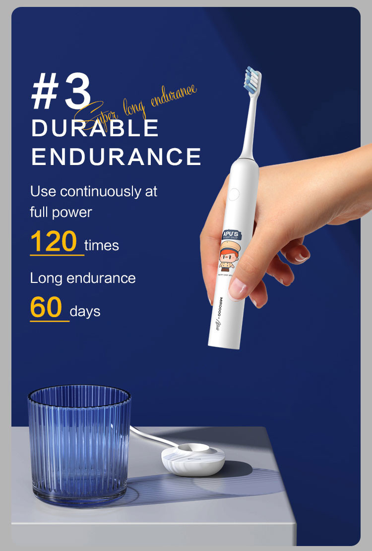 Vibrating Sonic Power Toothbrush Rechargeable Magnetic Adsorption USB Charging