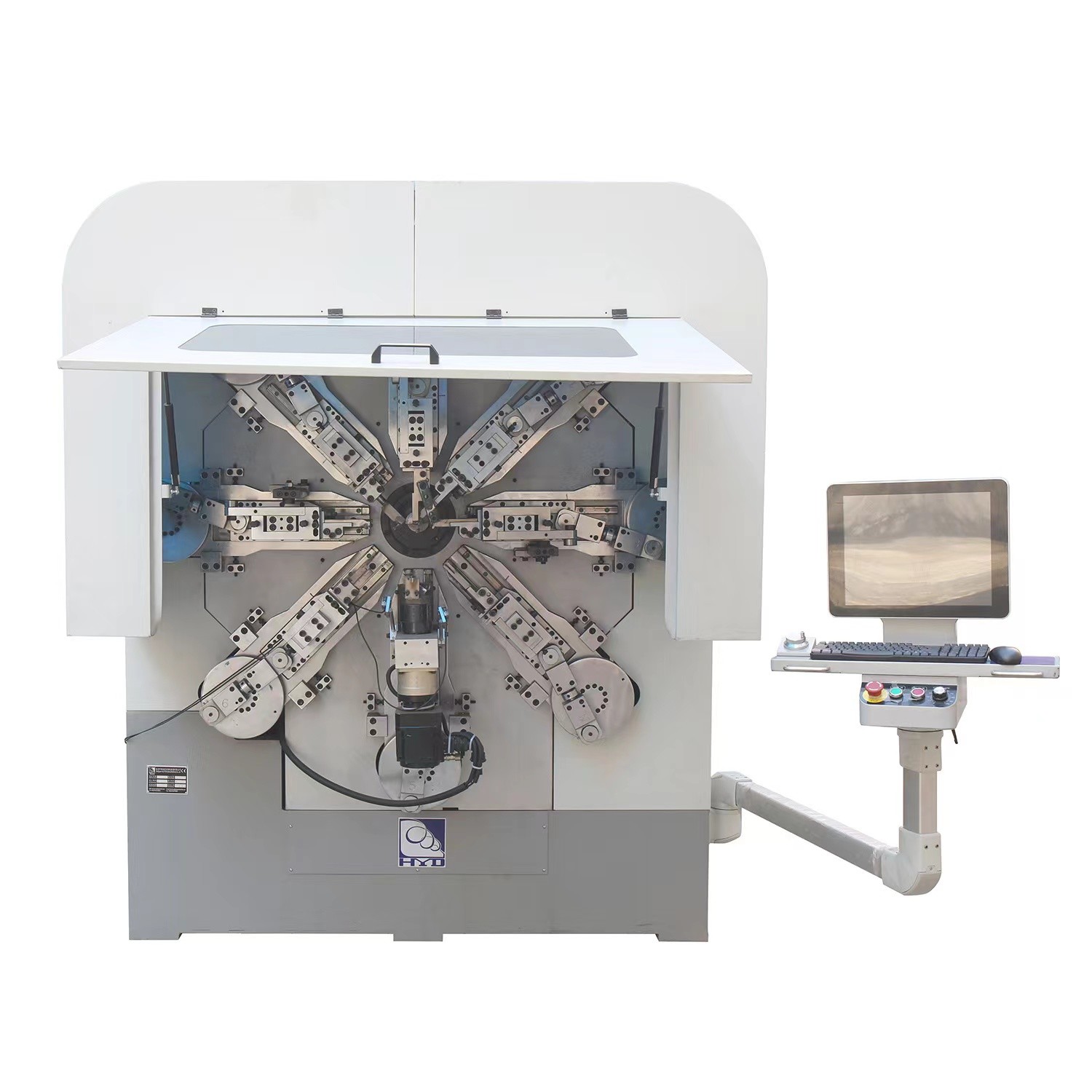 Camless CNC Spring Making Machine , 12 Axes Wire Forming Machine