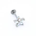 8mm Ab Zircon Gems Labret Piercing Jewelry