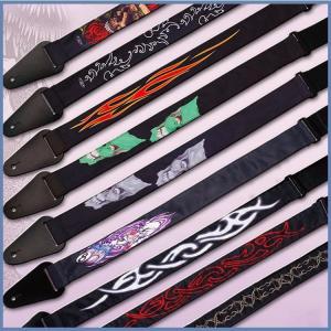 Wholesale Logo Silk Screen Printed Girls Guitar Strap / BSCI Beautiful Guitar Lock Strap from china suppliers