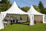 5x5 M White Pagoda Tent , Outdoor Party Marquee Event Tent Easy Installation