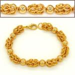 Hot Selling items Fashion jewelry Men or Womans bracelet Bangle 18K Real Gold