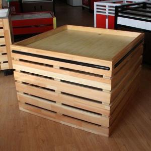 Wholesale Supermarket Fruit And Vegetable Wooden Retail Display Shelves / Wooden Display Units from china suppliers