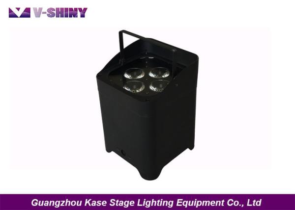 9300mA Battery Capacity 18W X 4pcs Led Par Can Stage Lights Low Power Consumptio