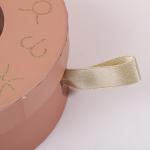 Recyclable Creative Colorful Rigiding Paper Round Box Packaging With Transparent