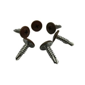 Wholesale Carbon Steel Martial 4.2x16 Phillips Washer Truss Painted Head Self Screw RoHs Approved from china suppliers