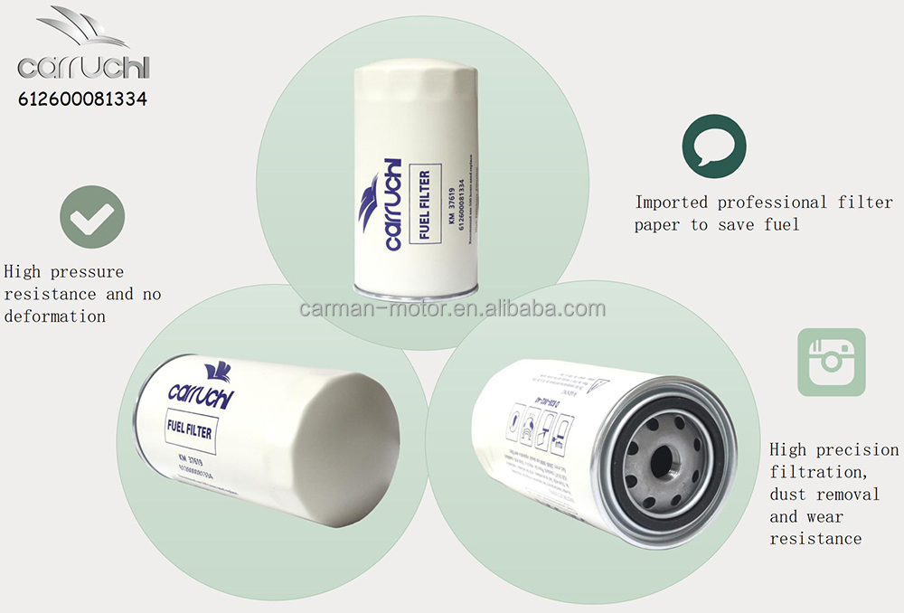 612600081334 FF5622 Fuel Filter For LG Loader Weichai WD10G Engine BF9815 Truck Diesel Engine