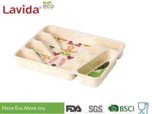 Wholesale Heat Resistant Wood Flatware Tray Heavy Metal Free Anti - Bacteria Safe Contact With Food from china suppliers