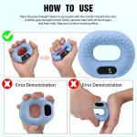Home Gym Fitness Silicone Hand Grip Strength Resistance Bands Finger Exerciser