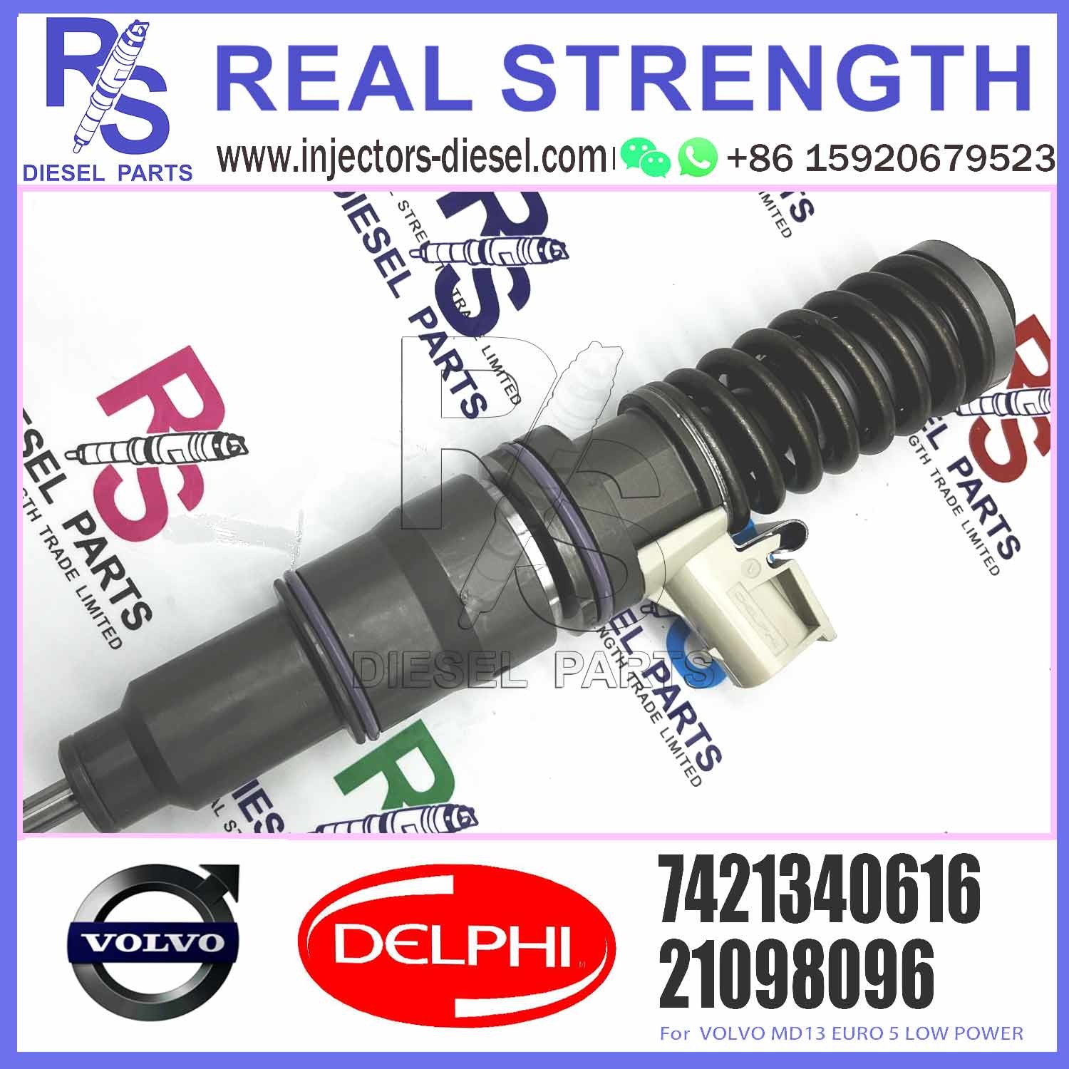 Diesel Fuel Injector 21371679 7421340616 21340616 85003268 BEBE4D25001 For V-O-L-V MD13 EURO 5 LOW POWER