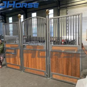 Wholesale Q235 Black Powder Coating Horse Stall Fronts With Roof from china suppliers