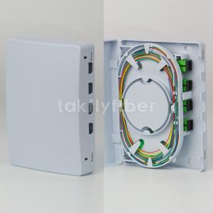 Wholesale Wall Mounted 4 Port Fiber Optic Termination Box With SC Connector Pigtails from china suppliers