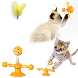 Wholesale Food Grade Cat Pet Toys TPR Cat Spring Toys Kitty Interactive Ball from china suppliers