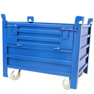 Wholesale ISO 4 Layer Stacking RAL Color Galvanised Steel Pallet Boxes from china suppliers