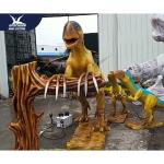 Attractive Large Size Lifelike Dinosaur Model Interactive Movement In Shopping