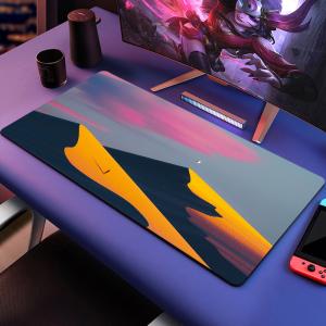 Wholesale NO Wireless Charging Custom Logo Nature Rubber XXXl Big Desk Mat for Computer Accessories from china suppliers