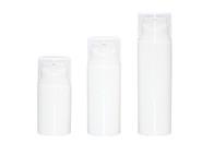 Customized Color Round 15ml / 30ml / 50ml Cosmetic Skincare Vacuum Bottle White