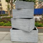 Modern Style Fiber Clay Planters Powder Coated Finishing
