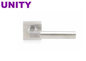 Wholesale Interior door handle set with square rose for commercial interior door use from china suppliers