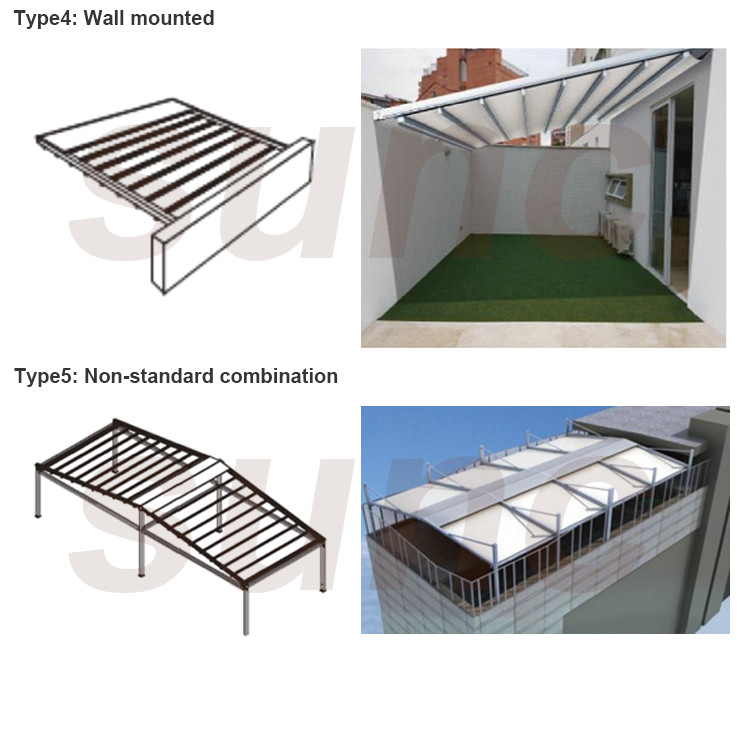 Private Residence Retractable Louvered Roof Systems Metal Garage Awning