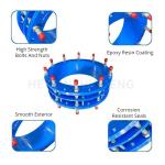 ISO9001 Connection Valve Fittings For Round Head Code Steel Expander Flange