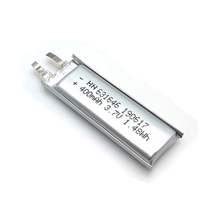 OEM ODM 1.48Wh 3.7V 400mAh Lithium Ion Polymer Cell
