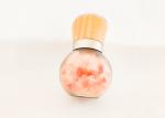Round Glass Bottle With Wooden Lid And Ceramic Core Pink Salt Grinder