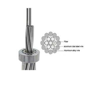 Wholesale Hybrid Optical 80KN 6F 12F 24F OPGW Optical Fiber Cable from china suppliers