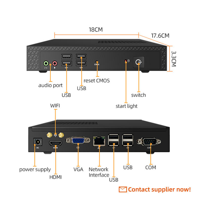8Gb Ddr3L Win7 Intel Core I5 Ultra Mini Pc Computer Itx Motherboard Case With Integrated Card Graphics And Wifi