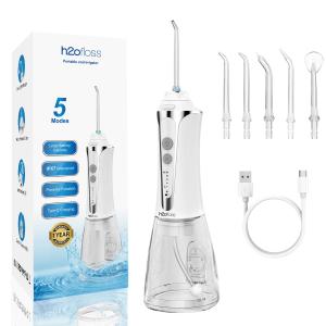Wholesale 2024 New Portable Mini Size Water Flosser Teeth Cleaning Dental for Teeth Oral Irrigator 4 Nozzles Water Flosser Electric Dental from china suppliers