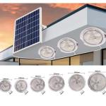Round Indoor Surface Mounted Solar Ceiling Light 6V Solar Powered 40w 60w 100w
